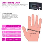 Segbeauty Protective Gloves 100PCS, Pink-Large, Chemical and Puncture Resistant with Anti-Slip Textured Fingertips