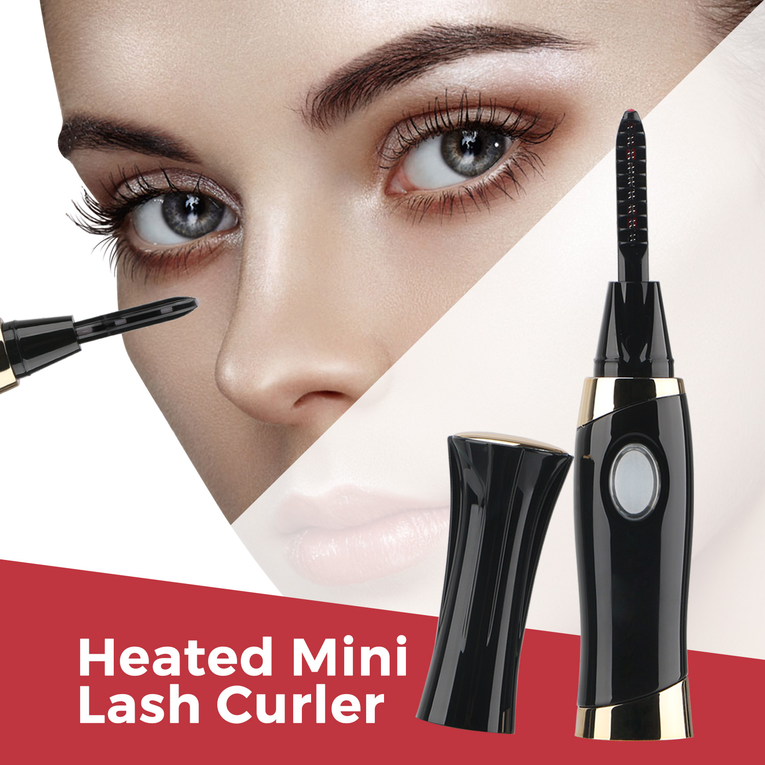 eyelash curler that heats up
